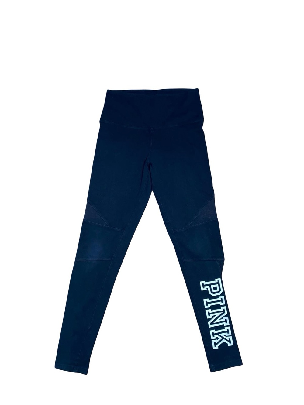 Victoria's Secret PINK mesh High Waist Activewear Leggings Varsity Graphic